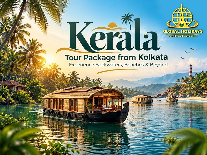 Kerala Tour Package from Kolkata – Experience Backwaters, Beaches & Beyond